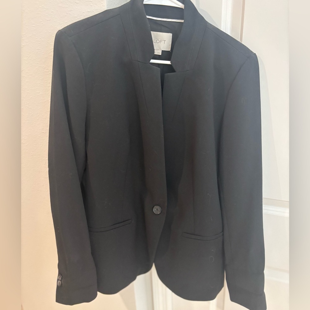 Loft black blazer size 12